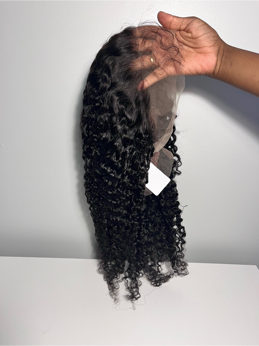 Deep Curly Lace Front Wig - Natural Black